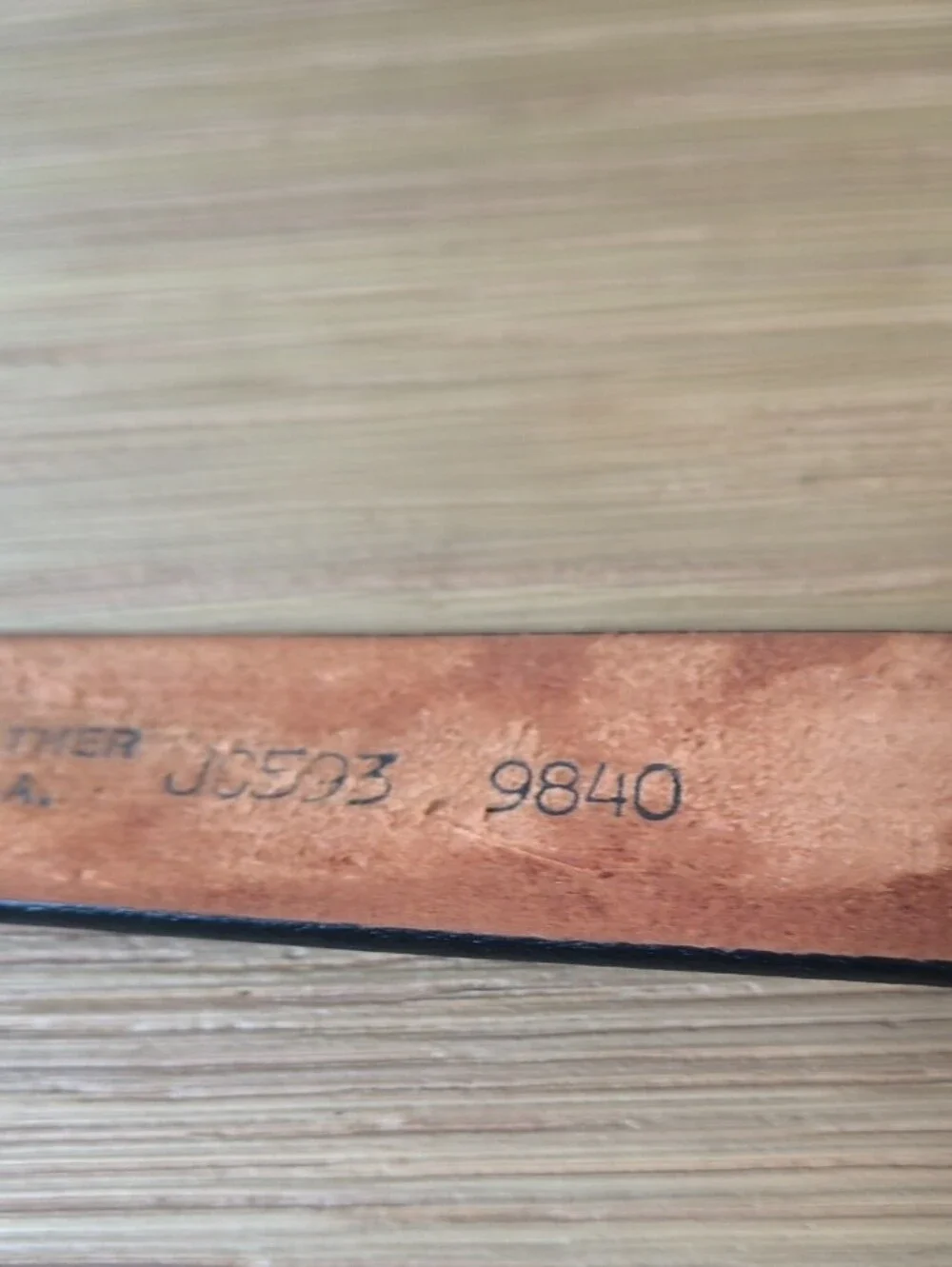 Vintage Leegin Tooled Burgundy Leather Belt 36 Made in USA